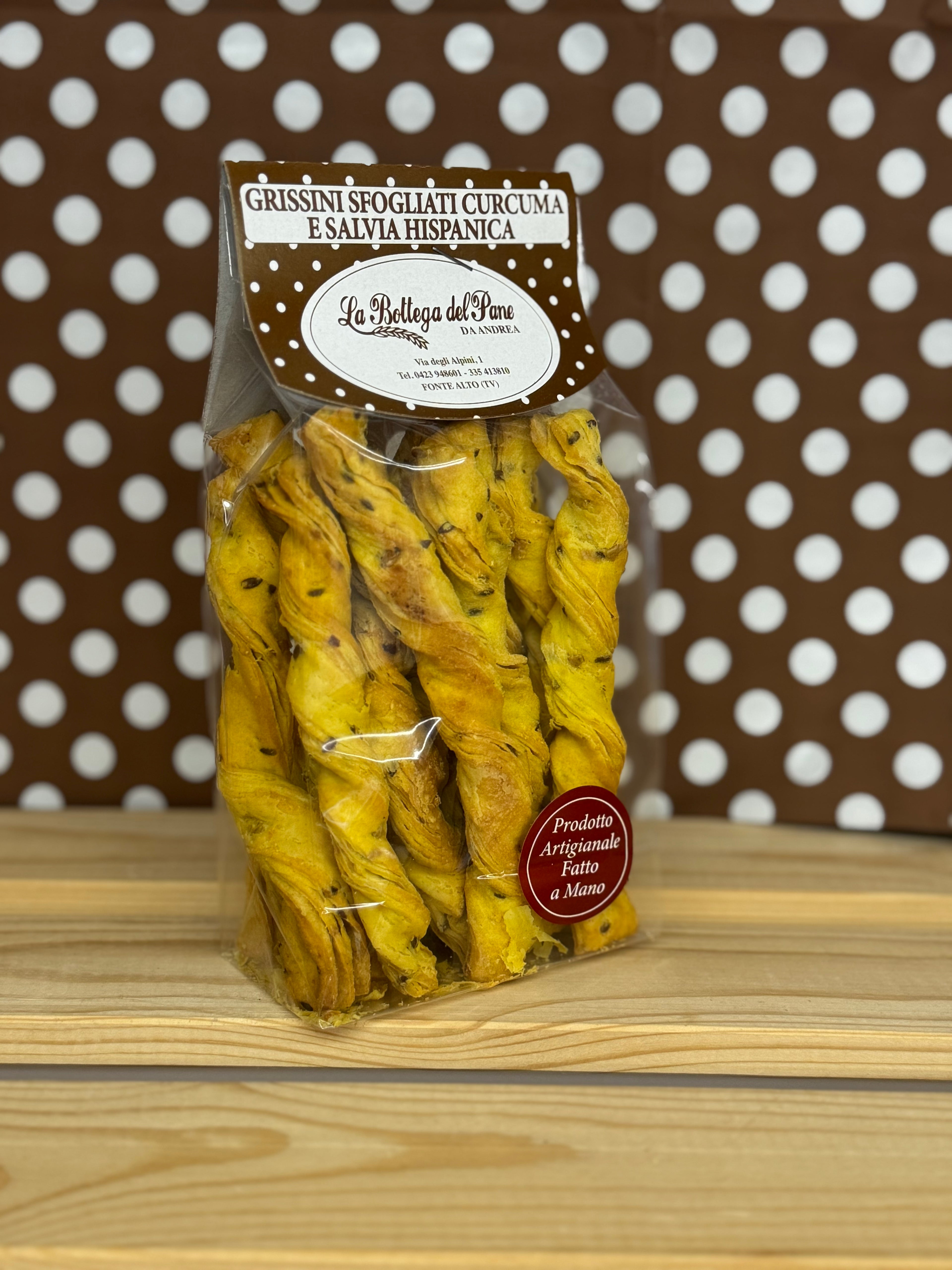 Grissini Sfogliati Curcuma e Salvia Hispanica