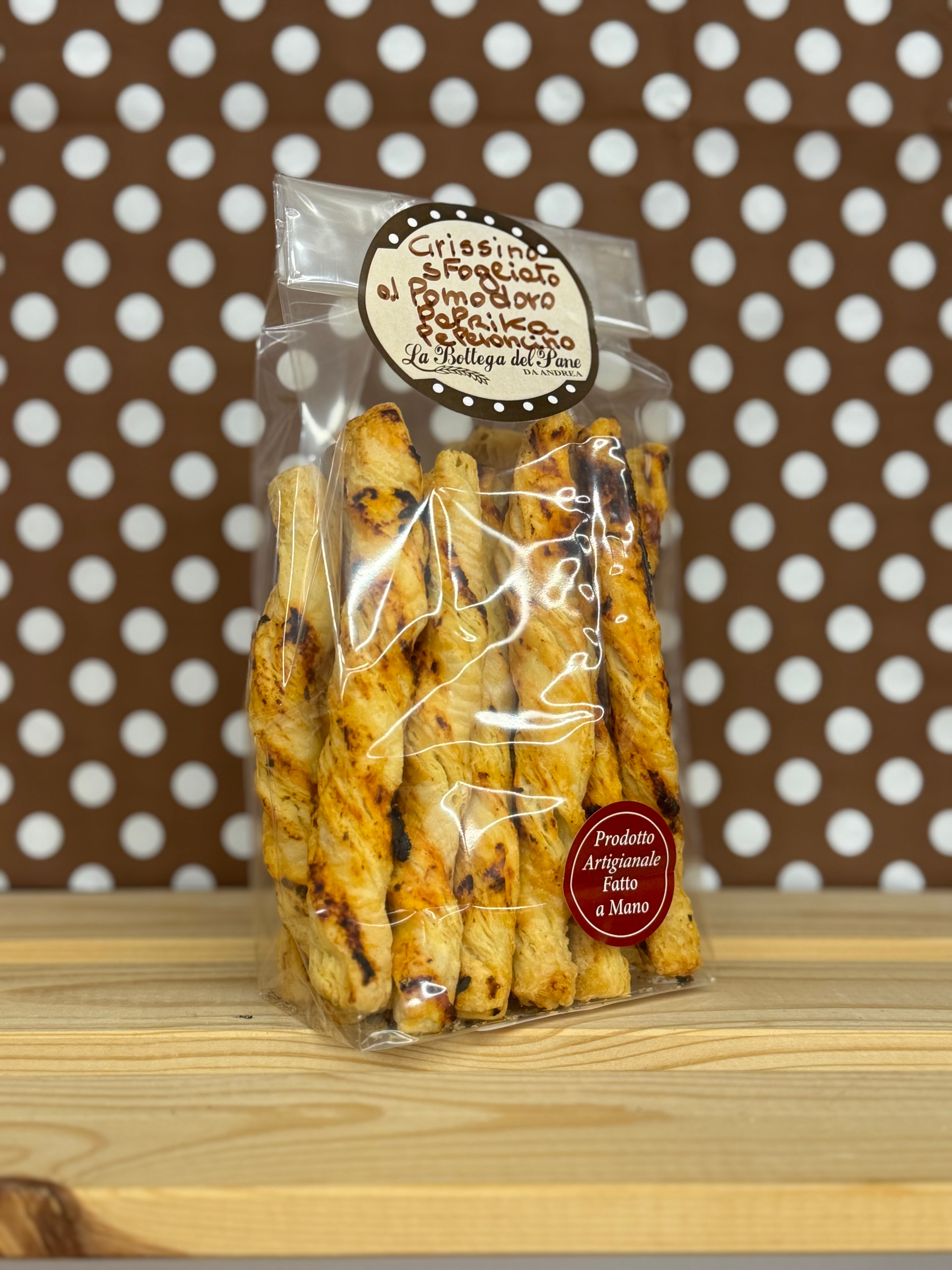 Grissini Sfogliati al Pomodoro-Paprika-Peperoncino