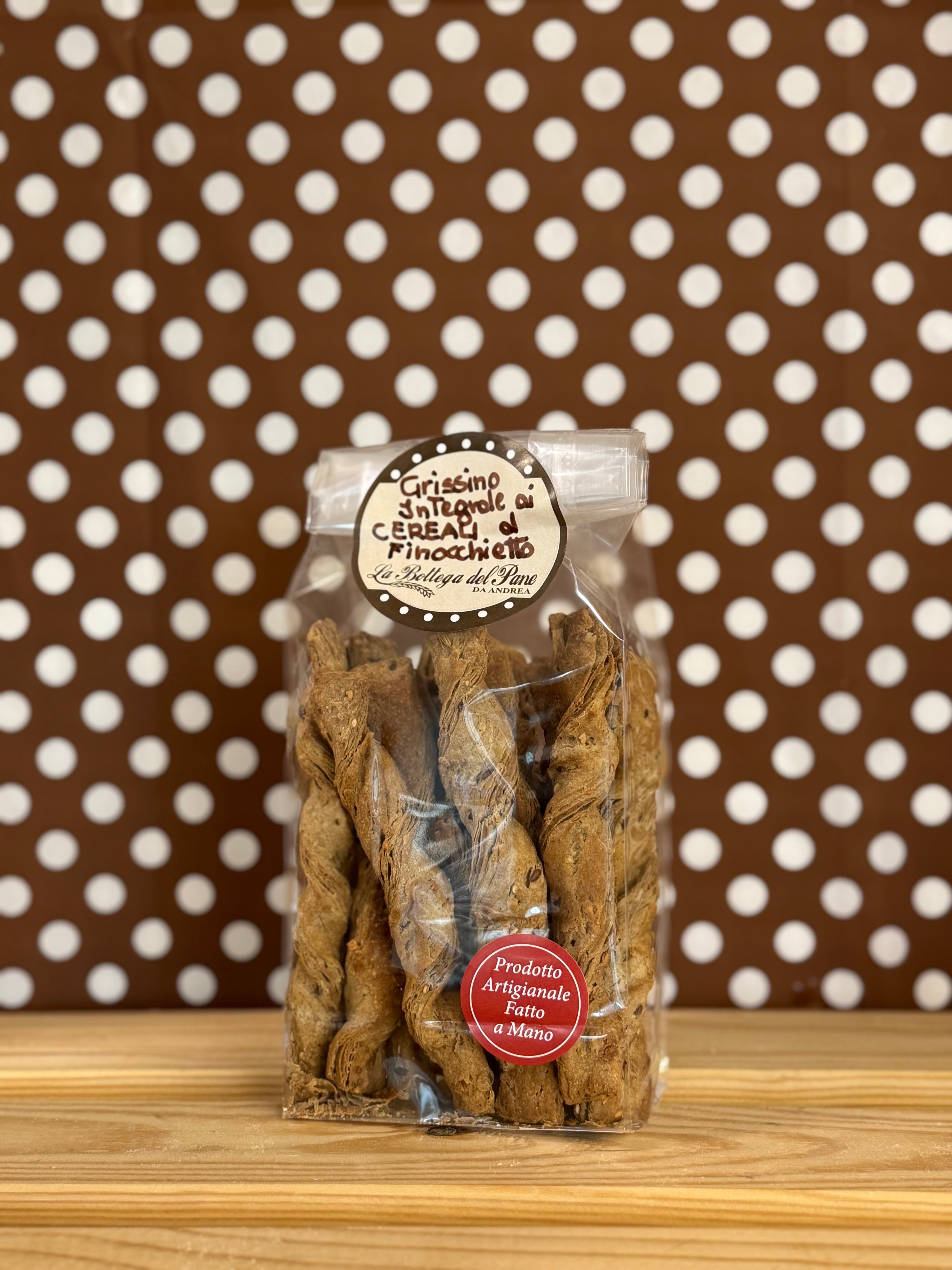 Grissini Sfogliati Integrale ai Cereali e Finocchietto